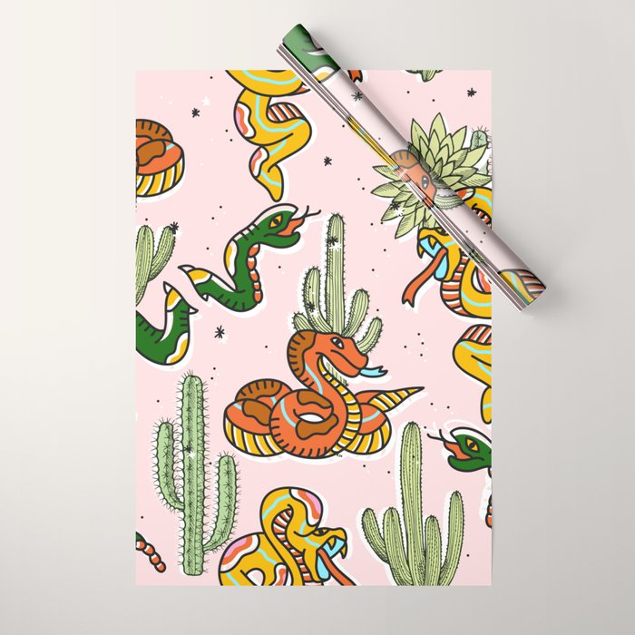 Join Or Die #Illustration #Wildlife #Pattern Wrapping Paper
