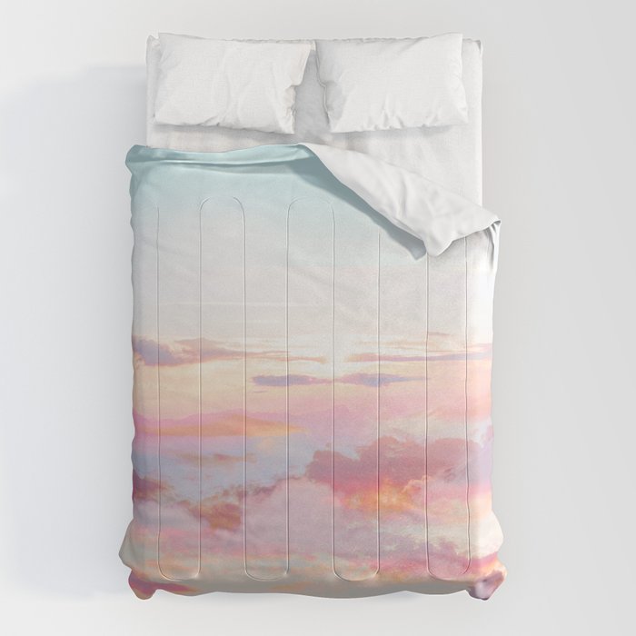 Blush Clouds #Digital #Photography Comforter