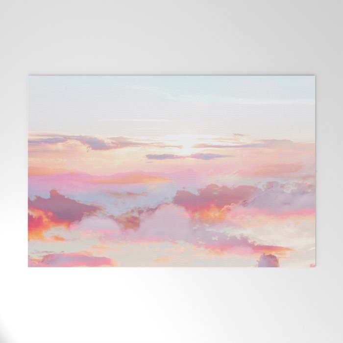 Blush Clouds #Digital #Photography Welcome Mat