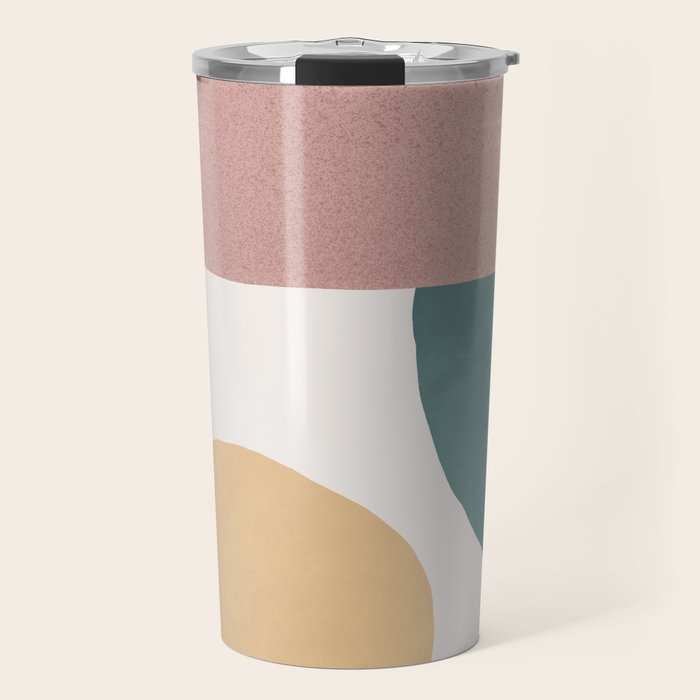 Abstract Earth 1-2 - Painted Shapes Travel Mug