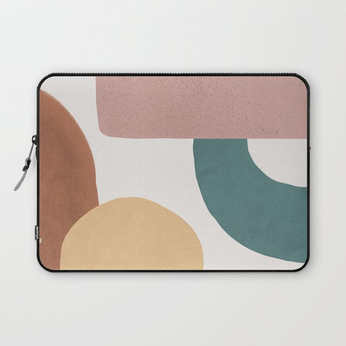 Abstract Earth 1-2 - Painted Shapes Laptop Sleeve