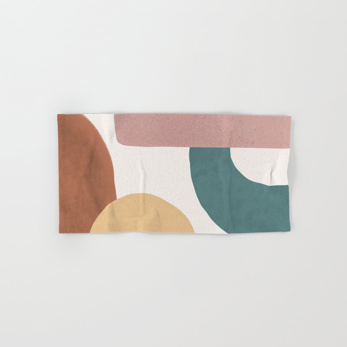 Abstract Earth 1-2 - Painted Shapes Bath Towel