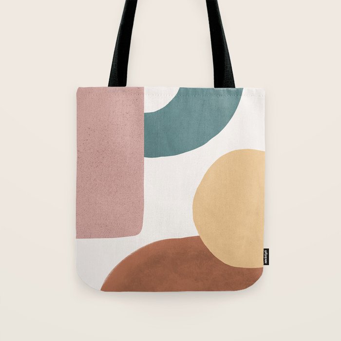 Abstract Earth 1-2 - Painted Shapes Tote Bag