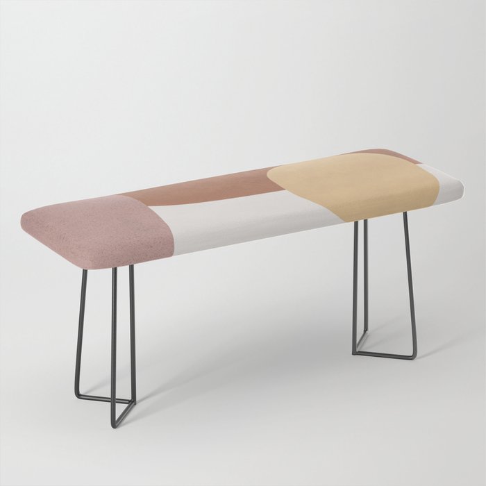 Abstract Earth 1-1 - Painted Shapes Bench