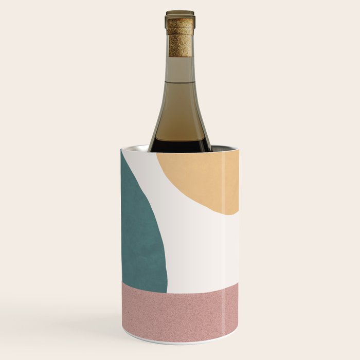 Abstract Earth 1-2 - Painted Shapes Wine Chiller