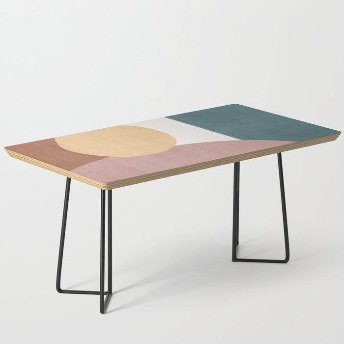 Abstract Earth 1-1 - Painted Shapes Coffee Table