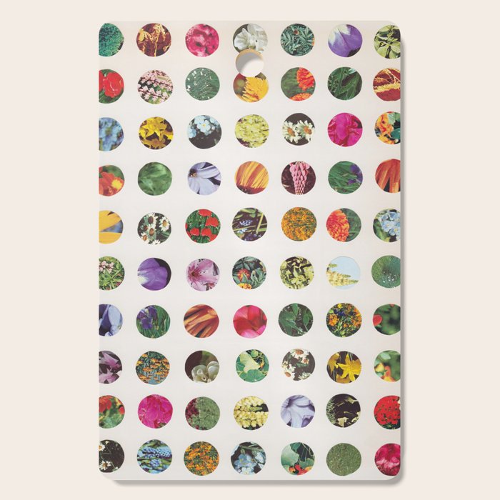Floral Circles / Paper Pattern Cutting Board
