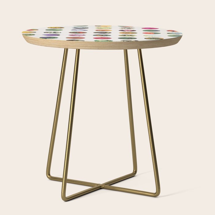 Floral Circles / Paper Pattern Side Table