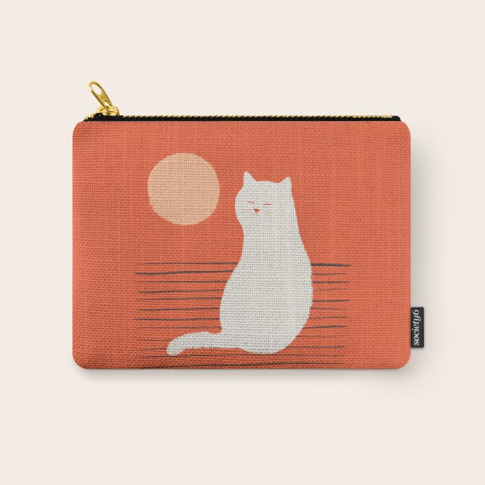 Abstraction Minimal Cat 31 Relax Day Carry All Pouch