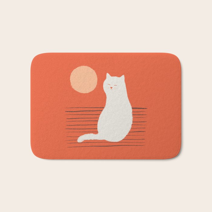 Abstraction Minimal Cat 31 Relax Day Bath Mat