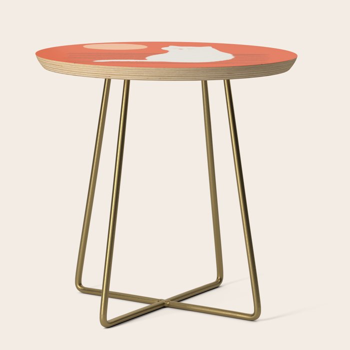 Abstraction Minimal Cat 31 Relax Day Side Table