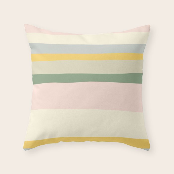 Colorful & Fun Striped Children'S Pattern Throw Pillow