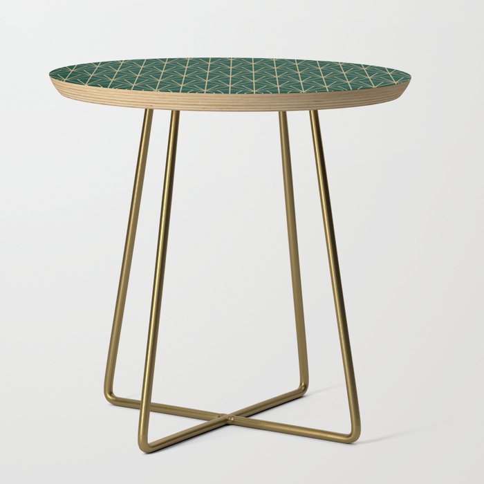Art Deco Vector In Green And Gold Side Table