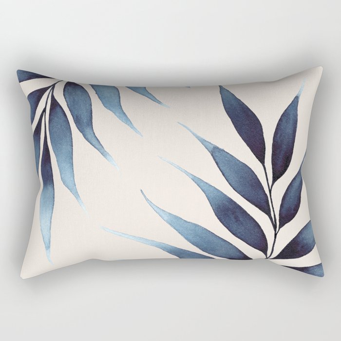 Blue Botanicals No. 6 Rectangular Pillow