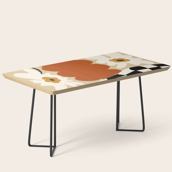 Vintage Matisse Floral Check  Coffee Table