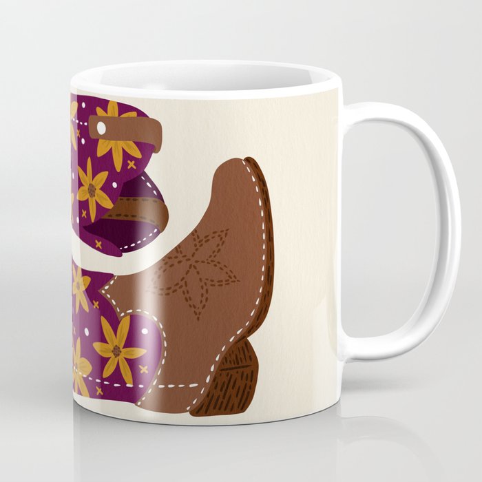 Cowgirl Boots - Fuchsia & Orange Coffee Mug