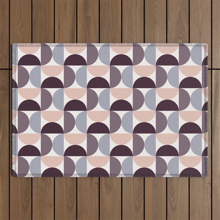 Bauhaus Mid Century Modern Geometric Pattern Xiv Outdoor Rug