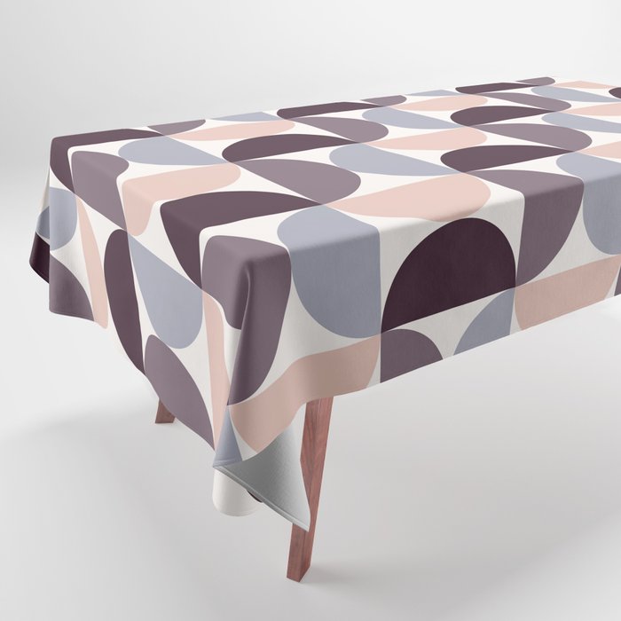 Bauhaus Mid Century Modern Geometric Pattern Xiv Tablecloth