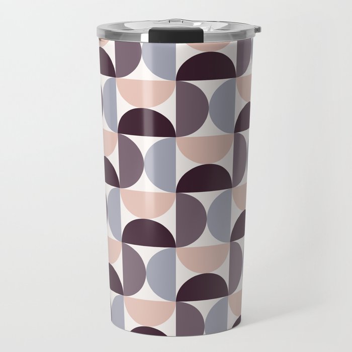 Bauhaus Mid Century Modern Geometric Pattern Xiv Travel Mug