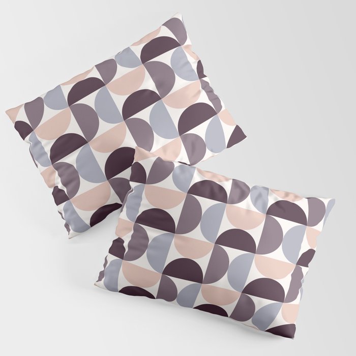 Bauhaus Mid Century Modern Geometric Pattern Xiv Pillow Sham