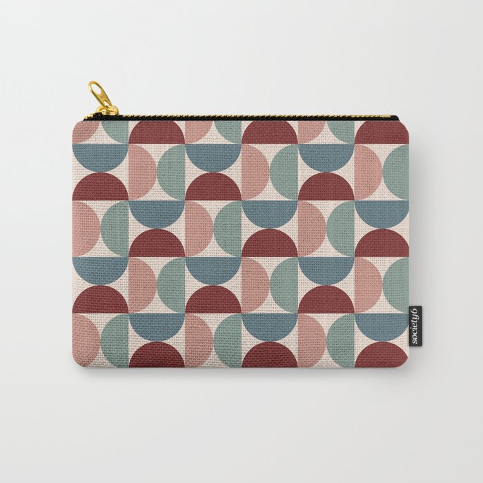 Bauhaus Mid Century Modern Geometric Pattern Xv Carry All Pouch