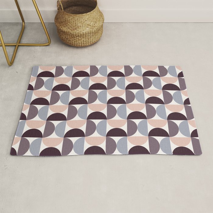 Bauhaus Mid Century Modern Geometric Pattern Xiv Rug