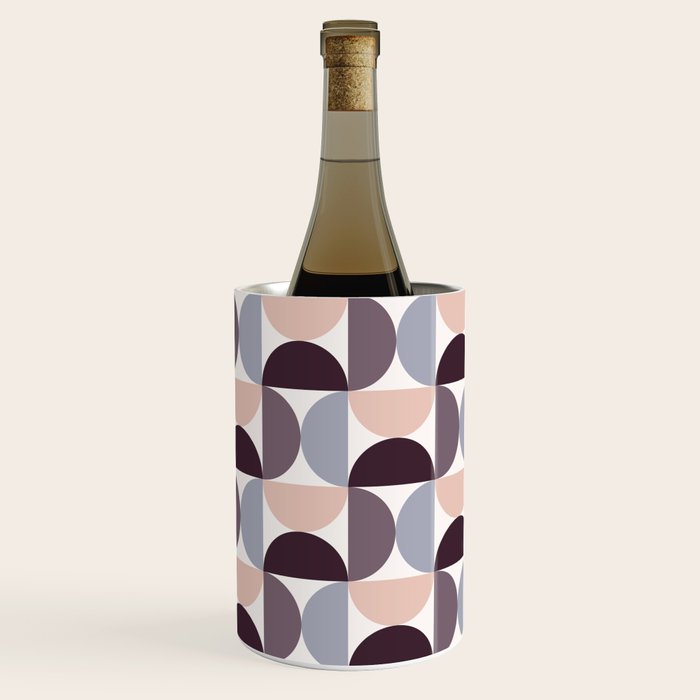 Bauhaus Mid Century Modern Geometric Pattern Xiv Wine Chiller