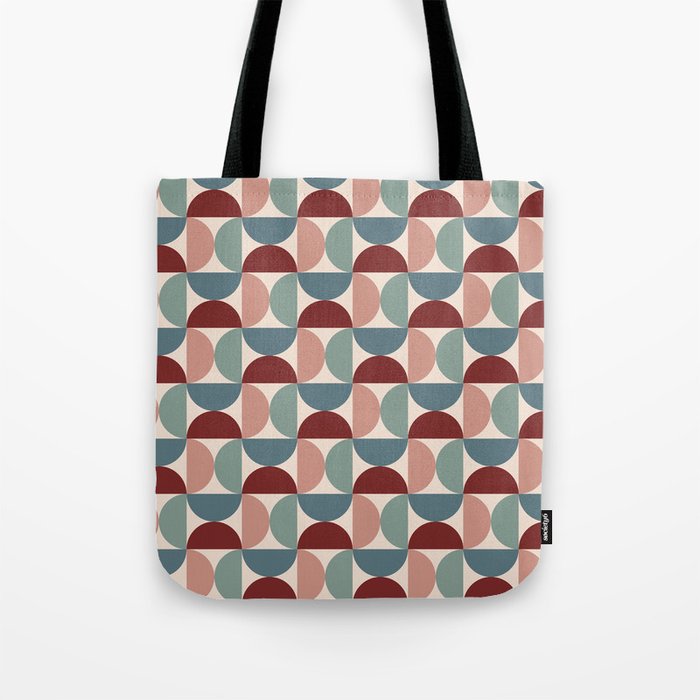 Bauhaus Mid Century Modern Geometric Pattern Xv Tote Bag