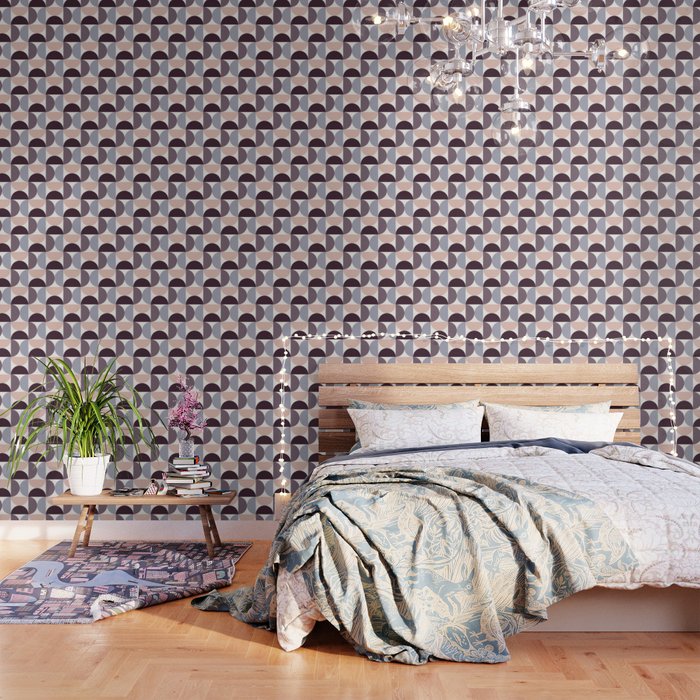 Bauhaus Mid Century Modern Geometric Pattern Xiv Wallpaper