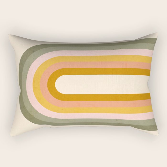 Double Spring Rainbow Rectangular Pillow