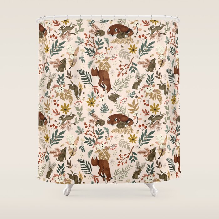 Animals Winter Wild Nature 63 Shower Curtain