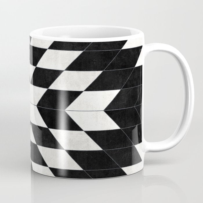 Urban Tribal Pattern No.14 - Aztec - Black Concrete Coffee Mug
