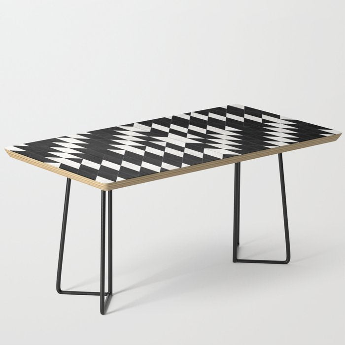 Urban Tribal Pattern No.14 - Aztec - Black Concrete Coffee Table
