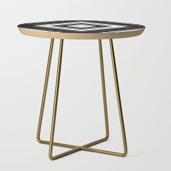 Urban Tribal Pattern No.14 - Aztec - Black Concrete Side Table
