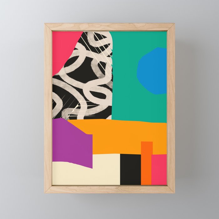 Mid Century Collage | Pattern 07: The Retro Edition Mini Art Print