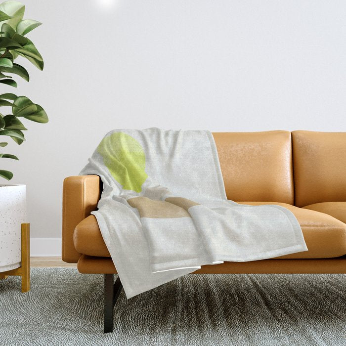 Balancing Shapes No.1 | Neon Throw Blanket