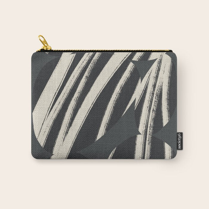 Bold Shapes No.3 | Black Carry All Pouch