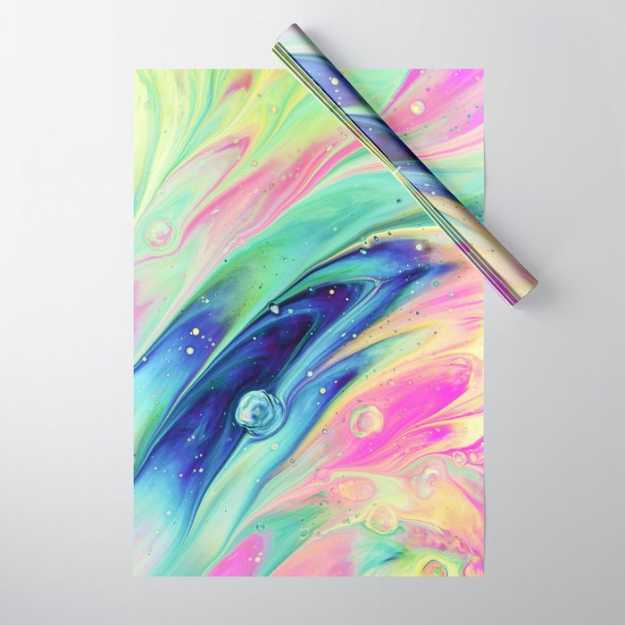 Space #Abstract #Digitalart Wrapping Paper