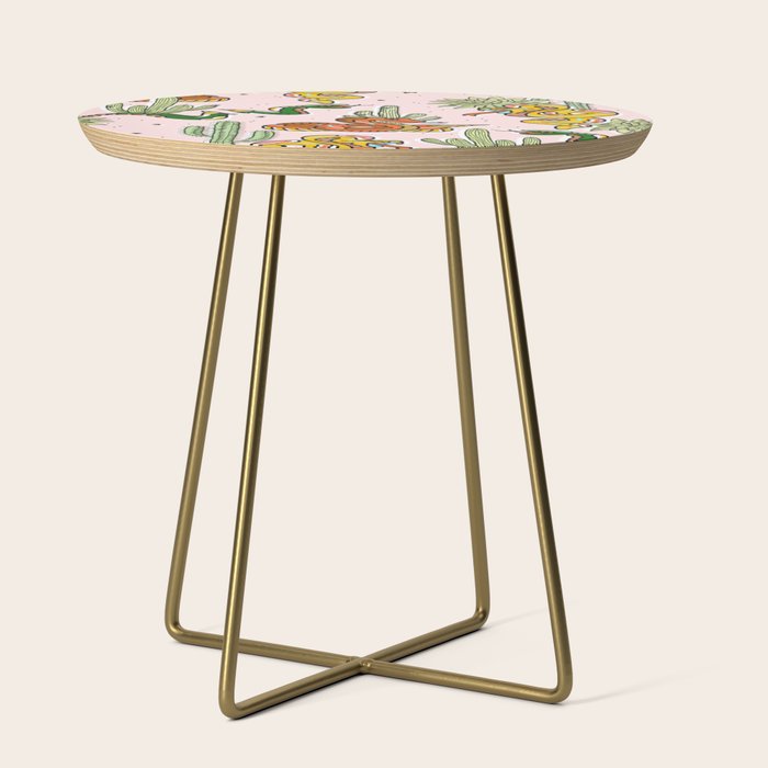 Join Or Die #Illustration #Wildlife #Pattern Side Table