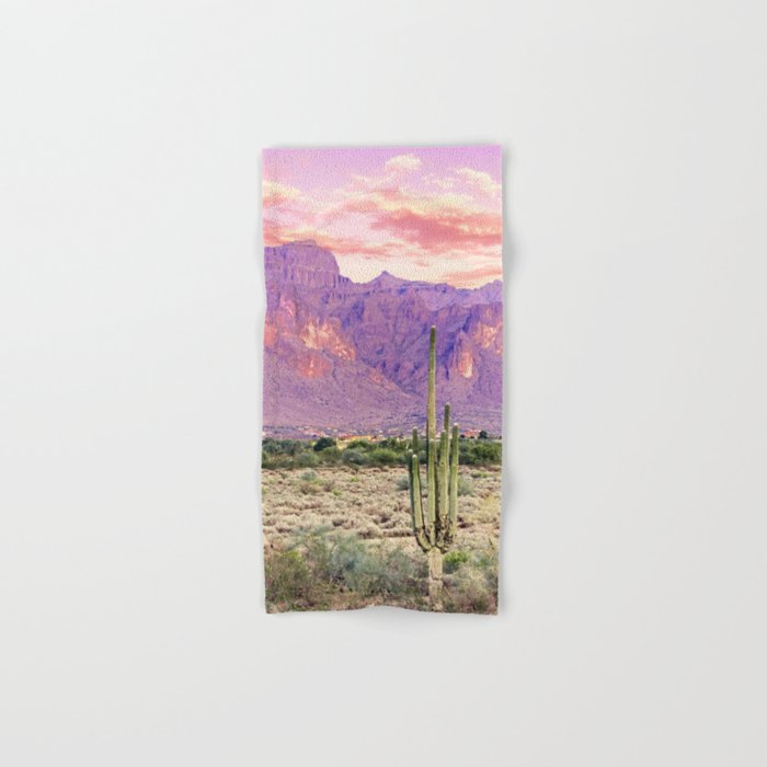 Cactus Sunset #Digitalart #Nature Bath Towel