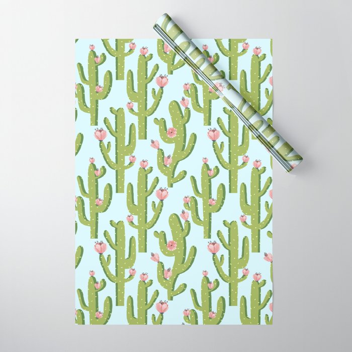 Summer Cactus #Illustration #Cactus Wrapping Paper