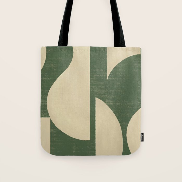 Abstract Vase Collage - Deep Green Tote Bag