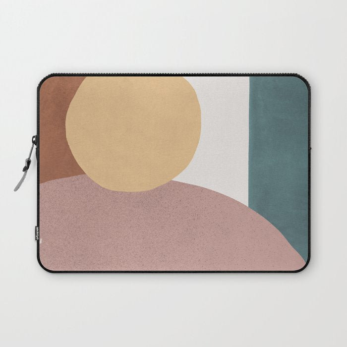 Abstract Earth 1-1 - Painted Shapes Laptop Sleeve