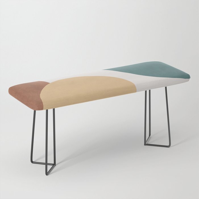 Abstract Earth 1-2 - Painted Shapes Bench