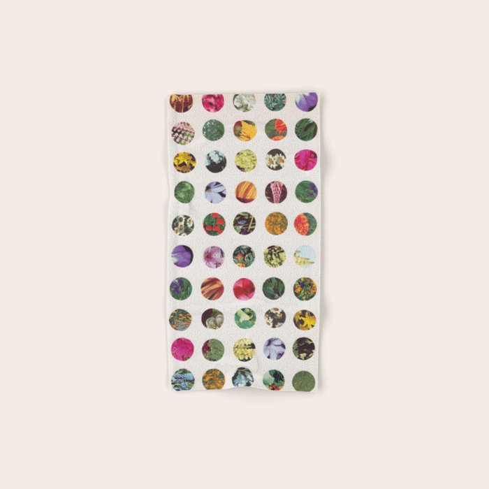 Floral Circles / Paper Pattern Bath Towel