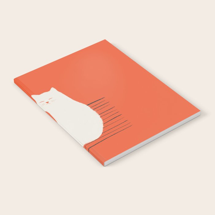 Abstraction Minimal Cat 31 Relax Day Notebook