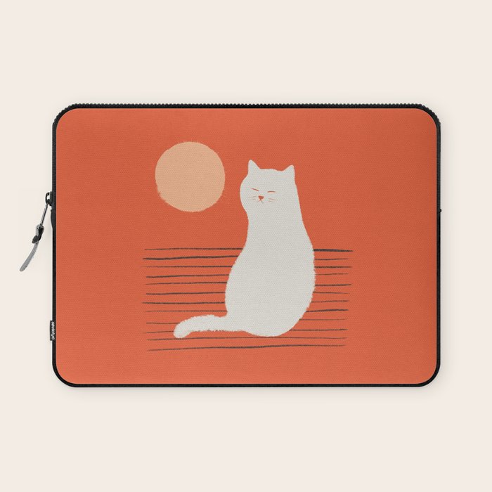 Abstraction Minimal Cat 31 Relax Day Laptop Sleeve