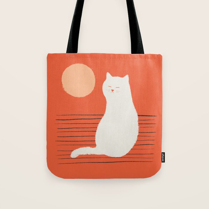 Abstraction Minimal Cat 31 Relax Day Tote Bag