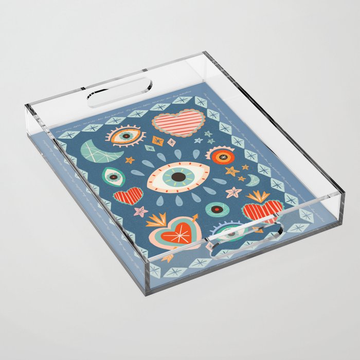 Written In The Stars | Milagros Hearts & Stars Acrylic Tray