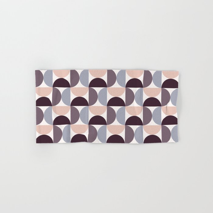Bauhaus Mid Century Modern Geometric Pattern Xiv Bath Towel
